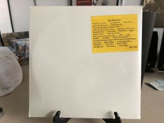 The Beatles - White Album - Vinyl Double Lp Album W/ Rare Bee Gee Sticker