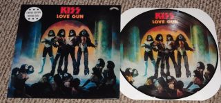 Limited Edition Kiss Love Gun Picture Disc Uk 180 Gram Pressing Nm,