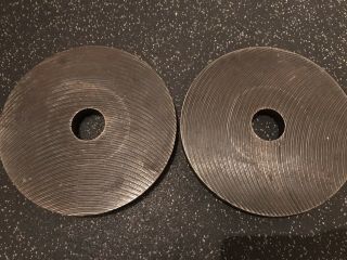 Vintage York Barbell Olympic Weight Plates.  4x 25 Lbs. 2