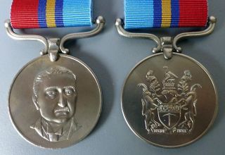 Rhodesia General Service Medal Gsm Africa Rhodesian Guard Oxlade,  Ribbon
