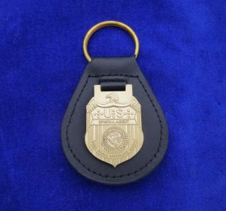 Ncis Leather Key Ring Navy Cis Federal Agent 3