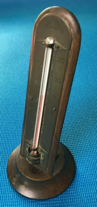Antique J B Hunter Advertising Desk Thermometer Retailer York 1900s