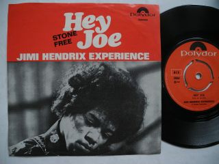 Jimi Hendrix Experience Hey Joe / Stone 45 7 " Single 1967 Norway Ex