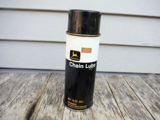 Vintage John Deere 15 Oz Chain Lube Can Motor Oil Can Sign Nr
