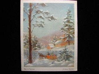 Vintage " Home For A Joyful Christmas " Christmas Greeting Card