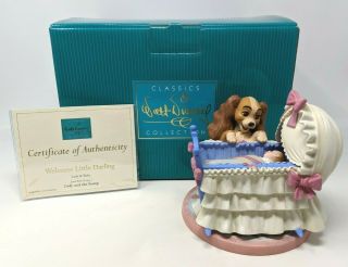 Wdcc Disney Lady & Baby Welcome Little Darling Lady & The Tramp W/box & A003