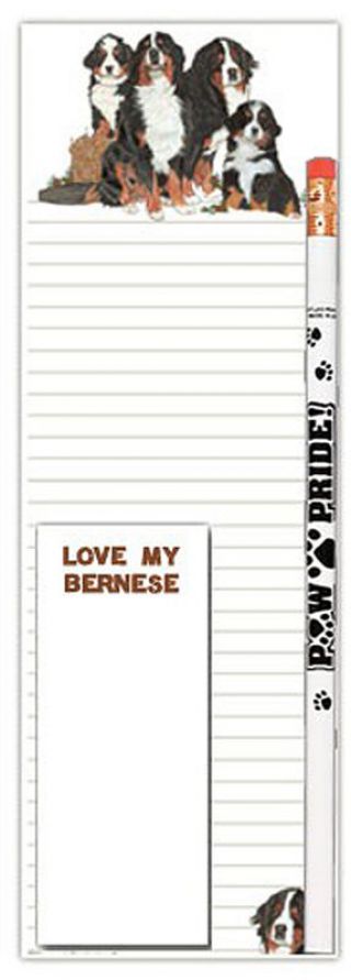 Bernese Mountain Dog Notepad & Pencil Gift Set