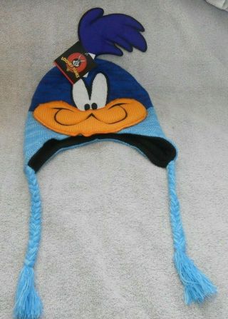 Vintage Looney Tunes Road Runner Winter Stocking Cap With Tags