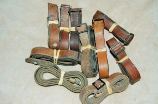 German Military Factory Leather Rifle Sling Surplus