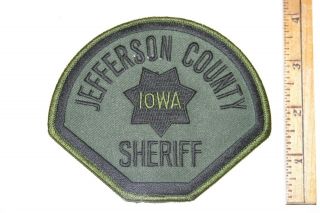 Iowa: Jefferson County Sheriff Tactical Patch