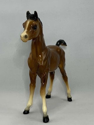 Vtg Breyer Arabian Foal Shah 15 Brown With Narrow Blaze Glossy