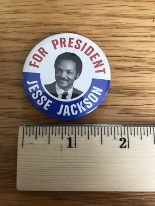 Vintage Rare 1984 Or 1988 Jesse Jackson for President Campaign Pin Button 2