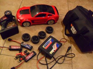 Vintage Traxxas Ford Mustang Boss 302 Brushless With Batteries/charger Great