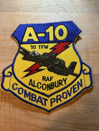 1980s/1990s? Us Air Force Patch - 10th Tfw A - 10 Raf Alconbury - Usaf