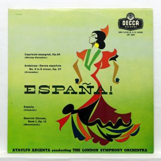 Lxt 5333 - Espana - Argenta - Rimsky - Korsakov,  Granados.  Decca Lp