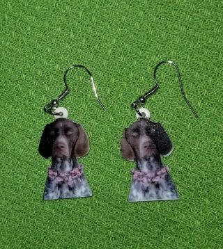 German Shorthaired Pointer Dog Lightweight Fun Earrings Jewelry