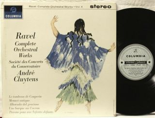 Sax 2479 B/s Ravel,  Orchestral,  Vol 4,  Cluytens,  Pco,  Tombeau De Couperin