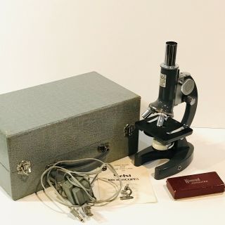 Vintage Selsi Microscope Japan Slides Display Play Not