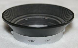 Rare Vintage Leica Iwkoo Lens Hood For 21mm F4 Angulon Lens Near