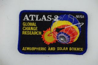 Atlas - 2 Global Change Research Atomospheric And Solar Science Nasa Patch