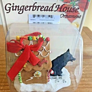Schipperke Christmas Ornament Gingerbread Black Shepherd Dog Ornament