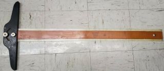 Dietzgen 30 " Adjustable Head T - Square Excello 2077d - 30 Drafting Tool Usa Made