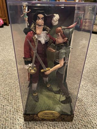 Disney Limited Edition Peter Pan And Captain Hook Dolls