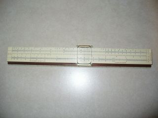 Vintage K&e Keuffel & Esser Co.  Slide Rule Wood With Polyphase N4053 - 3 With Mag