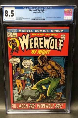 Werewolf By Night 1 Cgc 8.  5 Ow/w (marvel,  1973) Mike Ploog Cover