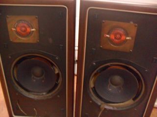 Set of 2 Vintage Large ADVENT Loudspeaker W/ Fried Egg Tweaters 2