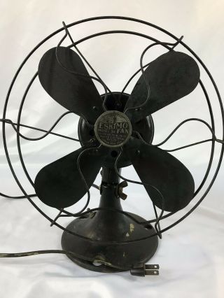 United Electrical Eskimo Electric Model 20 Fan Runs Antique Vintage