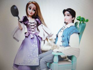 Disney Rapunzel And Flynn Rider Fairytale Doll Set Le 2017 Nib Shipper