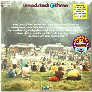 Woodstock Three Soundtrack Vinyl Lp Record Album 3 Lp Rhino 180g 3lp