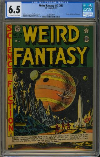 Weird Fantasy 17 (5) Pre - Code Golden Age Ec Comic 1951 Cgc 6.  5