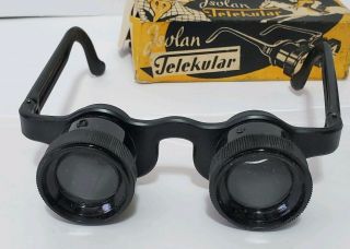 Vintage Isolan Telekular West Germany Optical Magnify Binocular Eye Glasses