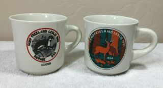 Vintage Bsa Camp Freeland Leslie 1988,  1991 Coffee Mugs Cups