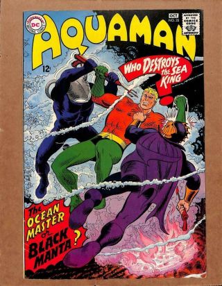 Aquaman 35 - Higher Grade - Dc 1967 - 1st App Black Manta Dc Comics
