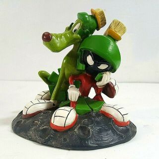 Warner Brothers Marvin The Martian & K - 9 Hand Painted Figurine