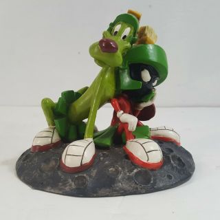 WARNER BROTHERS MARVIN THE MARTIAN & K - 9 HAND PAINTED FIGURINE 2