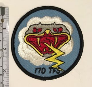 Usaf Patch 170th Tactical Fighter Squadron Tfs Illinois Ang F - 4c F - 4d Phantoms