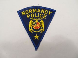 Missouri Normandy Police Patch Old Cheese Cloth