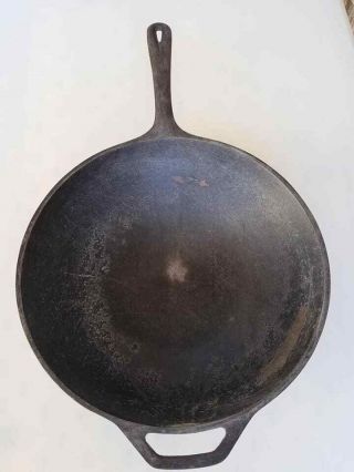 Lodge Cast Iron Wok 12 Inch With Long Handle Stir Fry