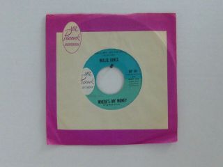 Willie Jones - 7 " 45 Rpm R&b Soul Promo Record - Mr.  Peacock Records Near