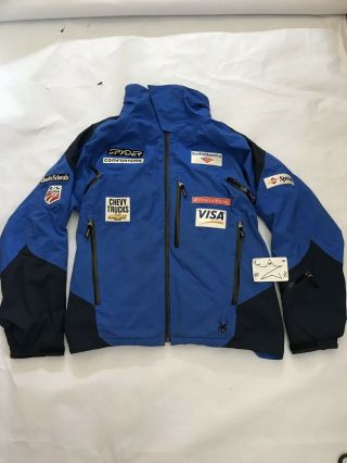 Vtg Spyder Us Ski Team Mens Xl Blue Usa Thinsulate Sponsors Xt Cermaic Jacket