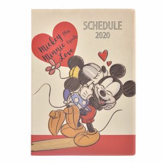 Mickey & Friends 2020 Schedule Book B6 Weekly Classic Disney Store Japan