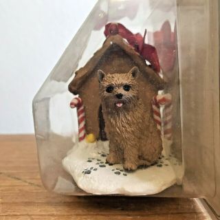 Norwich Terrier Christmas Ornament Gingerbread House Brown Dog Ornament
