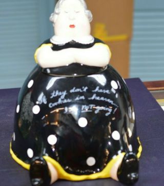 If They Don " T Have Cookies In Heaven,  I " M Not Going Mud Pie Ceramic Cookie Jar