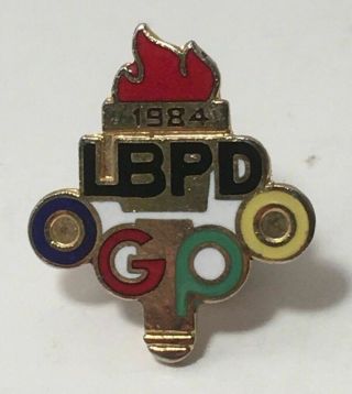 1984 Los Angeles La Olympic Pin Long Beach Police Department Lbpd Pin