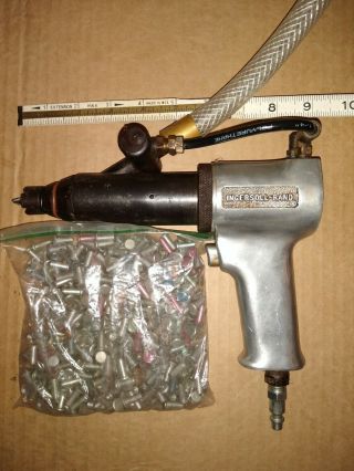 Vintage Pneumatic Ingersoll - Rand No Ad200 Model A Safety Grip Drivetire Stud Gun