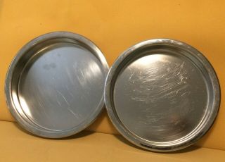 Two - (2) Revere Ware Round Cake Pan 9 " X 1 - 1/2 ",  1qt 20 Oz 2509 Stainless Steel